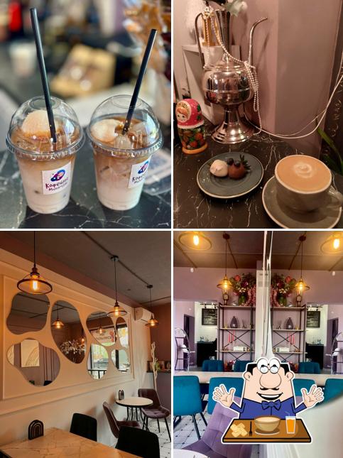 Снимок, на котором видны еда и внутреннее оформление в Минамдан