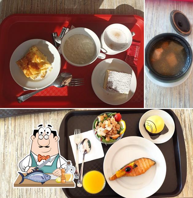 Лосось гриль в "Столовой 888"