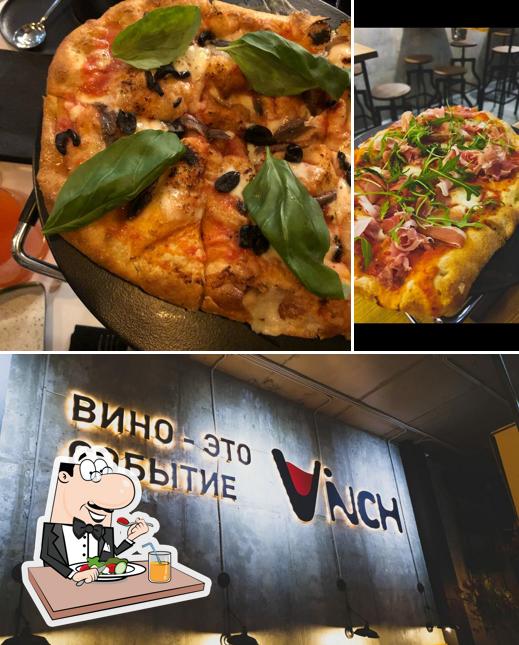 Еда и внешнее оформление в Vinch