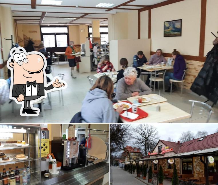 Посмотрите на внутренний интерьер "Блинной"