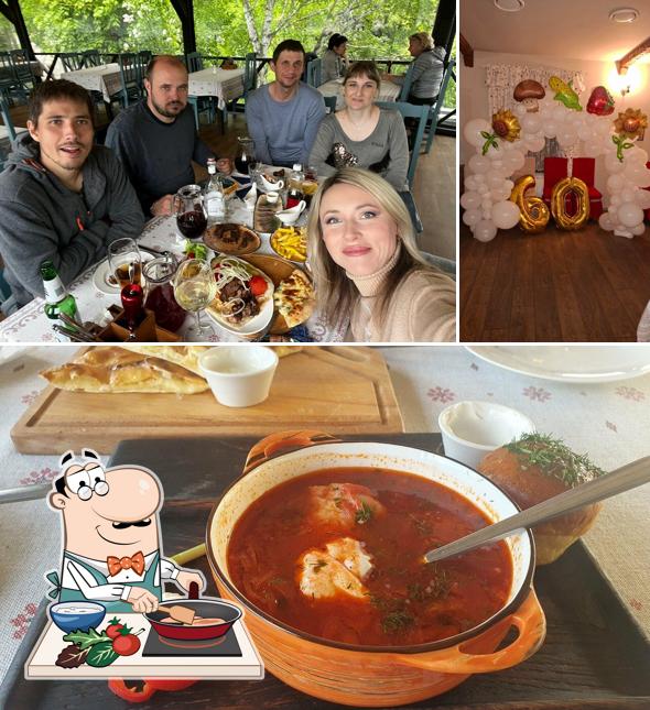 Курица с соусом карри в "Казачьем Хуторе"