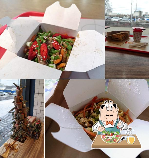 Греческий салат в "Ok Noodle"