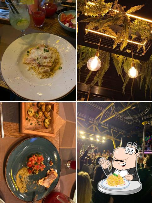 Паста карбонара в "Икре"