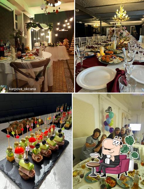 Посмотрите на внутренний интерьер "Банкета холл"