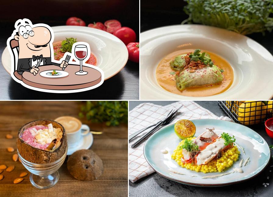 Еда в "Рыбном базаре"