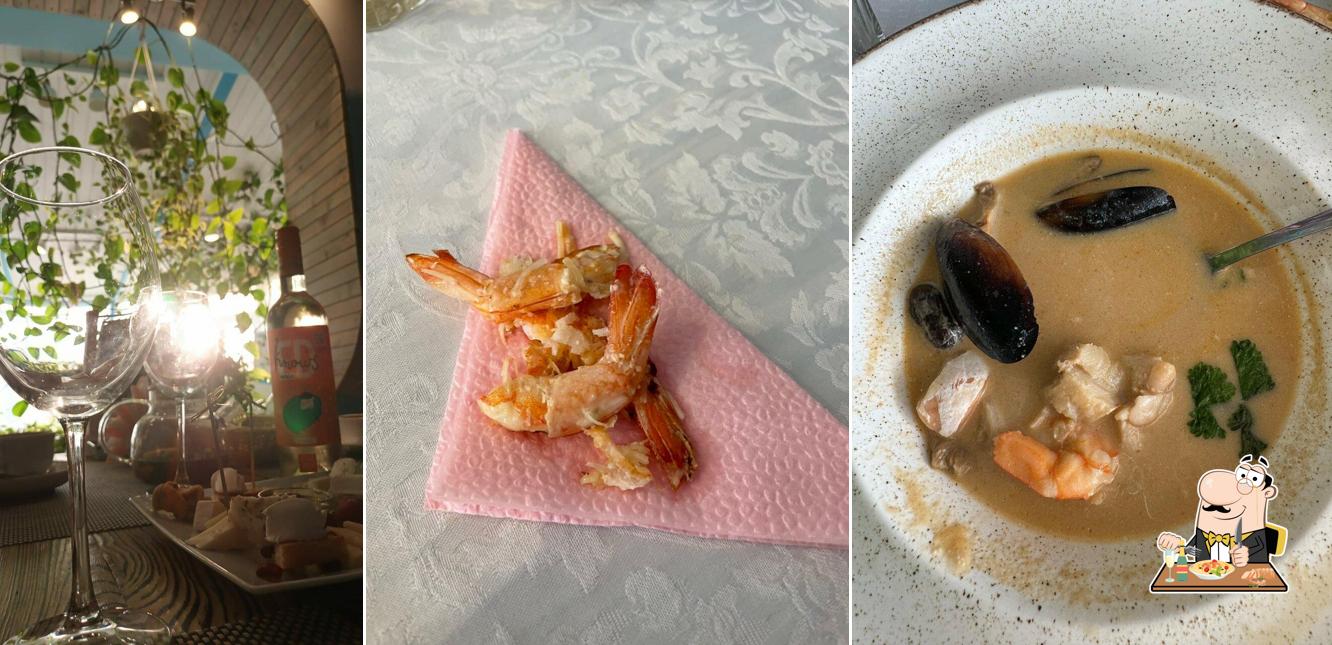 Еда в "Ресторане Сен-Тропе"