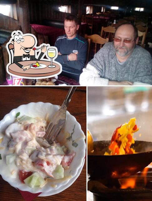 Еда и внутреннее оформление в Берёзка