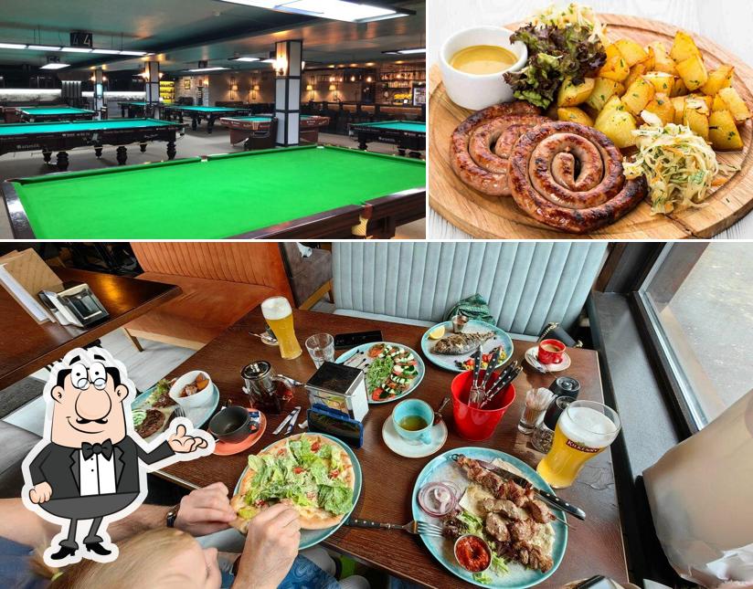 Фото, на котором видны внутреннее оформление и напитки в Кухня & Мб11