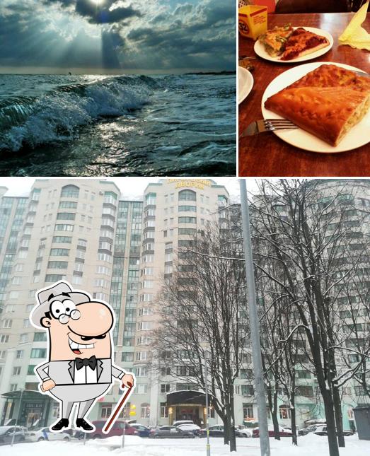 Внешнее оформление и столики - все это можно увидеть на этом снимке из Пироговый дворик