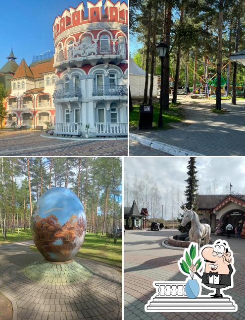 Наслаждайтесь свежим воздухом и пейзажем, открывающемся из "В Некоторома Царстве"