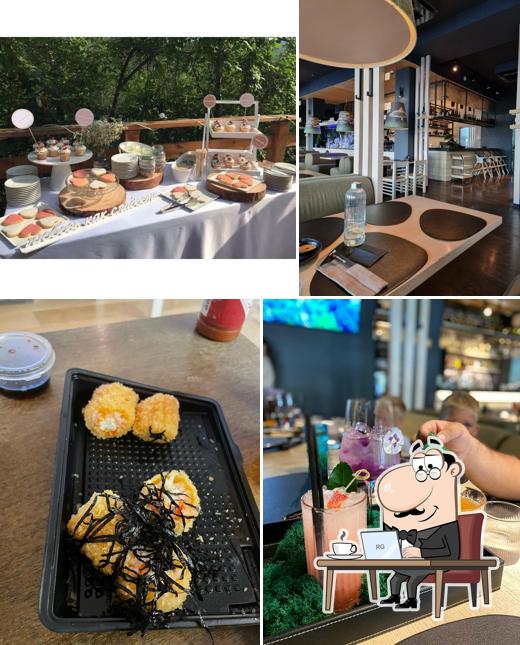 Посмотрите на внутренний интерьер "Якитории"