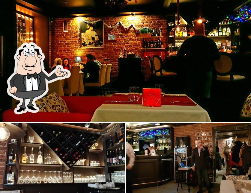 Посмотрите на внутренний интерьер "Иля Миланезе"