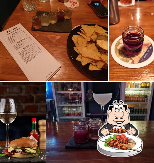 Еда в "Аптека бар"