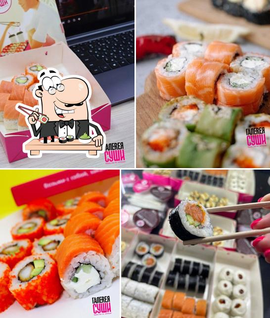 В "Галерея Суши" попробуйте суши и роллы