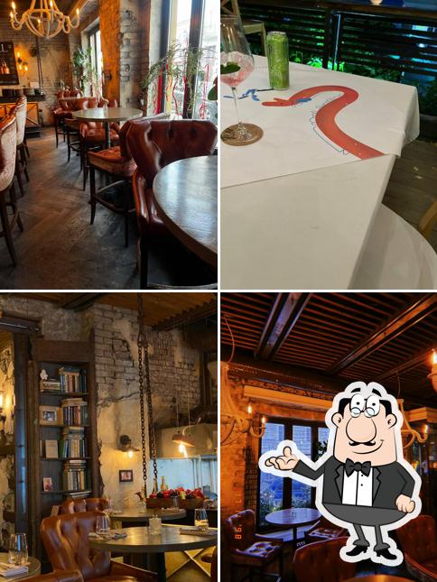 Посмотрите на внутренний интерьер "Beer & Brut"