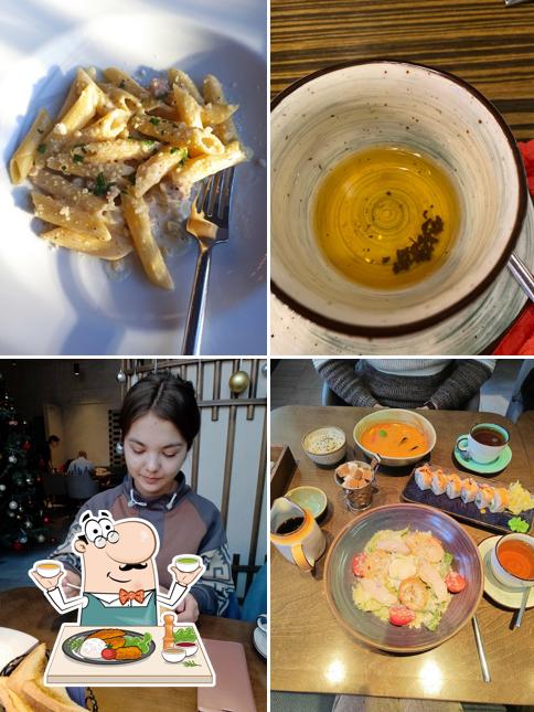 Еда в "Рыбе Рис"