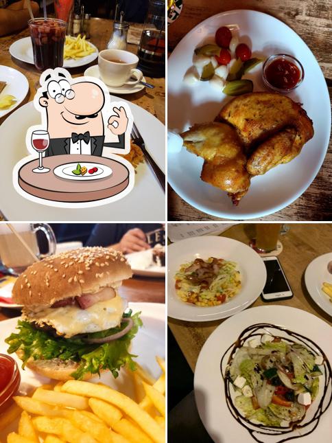 Еда в "Тауэре Паб"