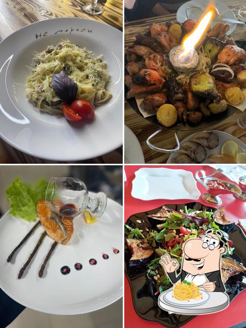 Паста карбонара в "Мангальная 1"