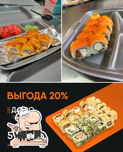 Закажите различные виды суши