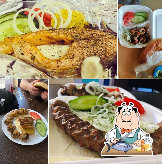 Лосось гриль в "Arm Food"