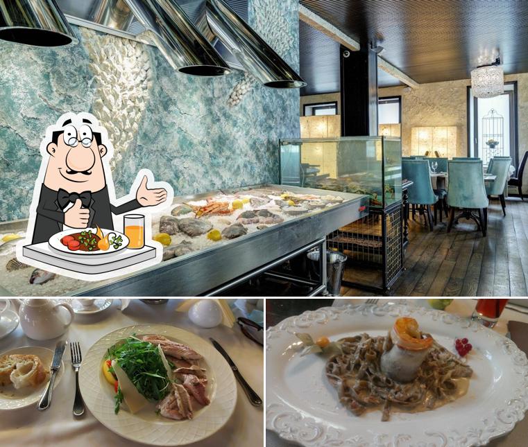 Блюда в "Рыбном базаре"