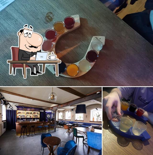 В Местные есть внутреннее оформление, еда и многое другое