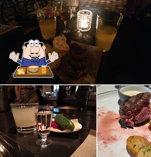 Помимо прочего, в Laboratorio Distilita есть еда и столики