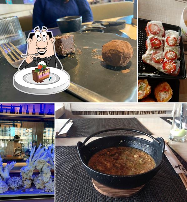 Шоколадный торт в "Якитории"