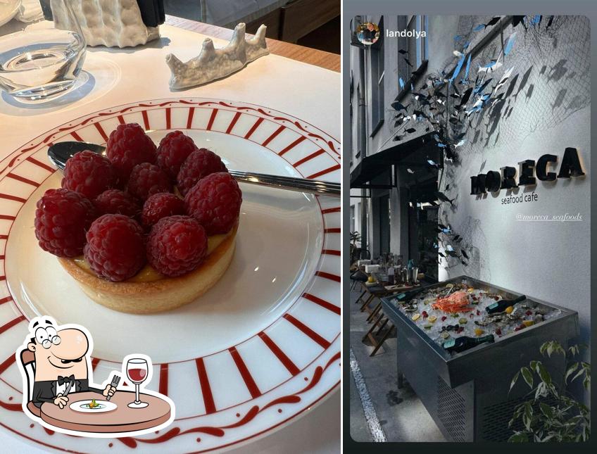 Еда в "Moreca Seafood & Wine rest"