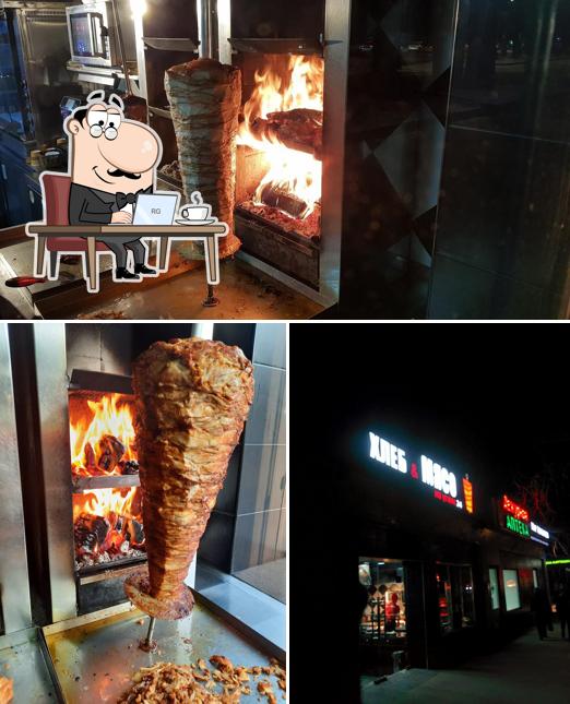 Посмотрите на внутренний интерьер "Хлеба И Мясо"