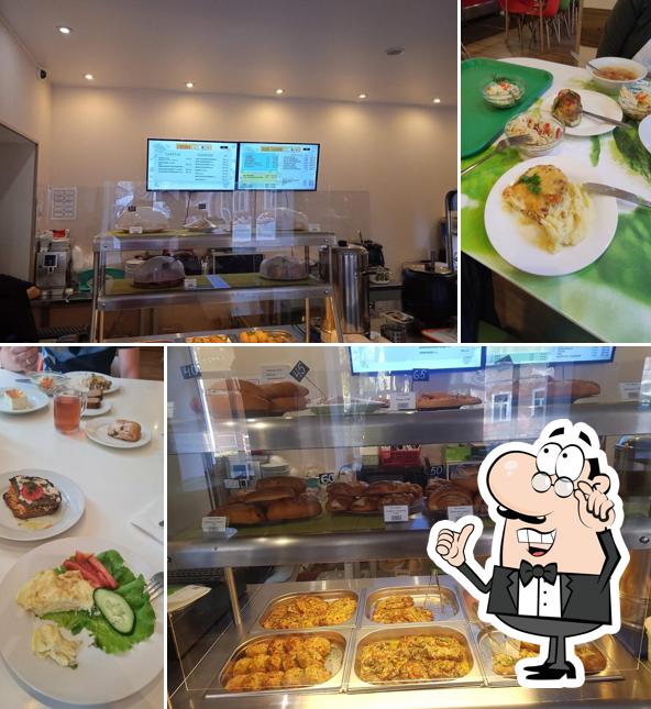 Посмотрите на внутренний интерьер "Столовой Оливье"