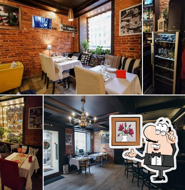 Посмотрите на внутренний интерьер "Иля Миланезе"