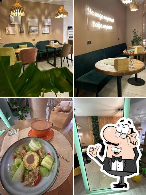 Посмотрите на внутренний интерьер "Мистера Кофеин"