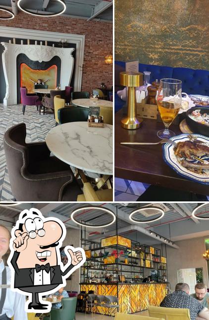 Посмотрите на внутренний интерьер "Мама Mia"