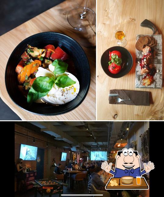 Еда и внутреннее оформление - все это можно увидеть на этом снимке из Волки & Ёлки