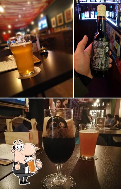 Насладитесь пинтой темного или светлого пива