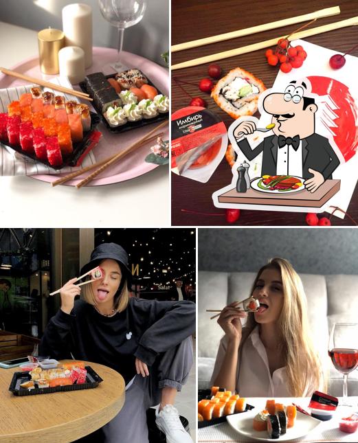 Еда в "Суши-Маркет"