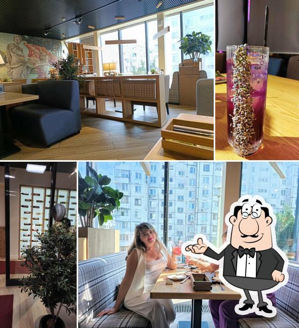 Посмотрите на внутренний интерьер "Перчини Grill&Wine"