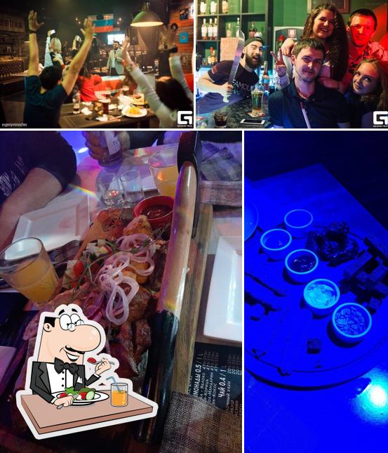 Еда и внутреннее оформление в Inside Bar