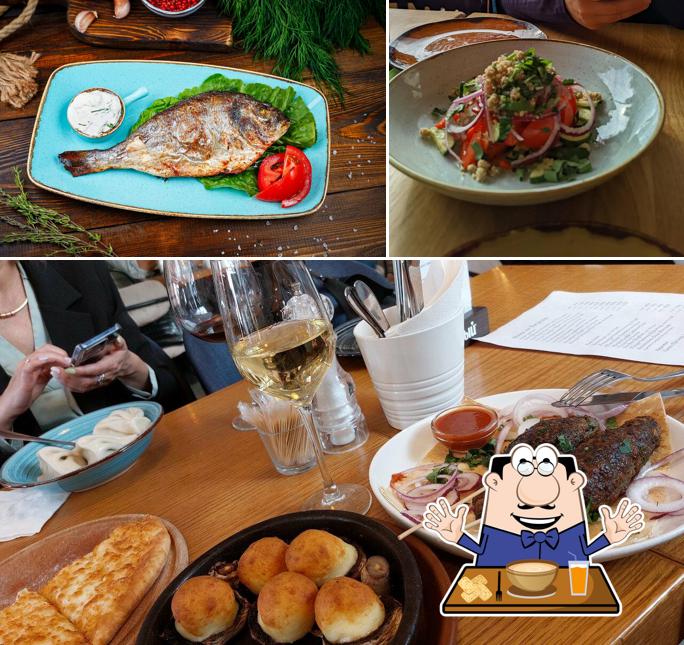 Свиные отбивные и севиче в "Хинкалька_ру"