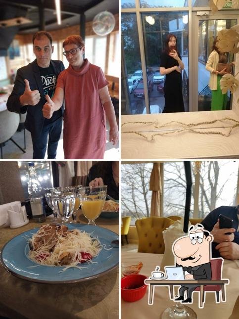 Посмотрите на внутренний интерьер "Паруса"