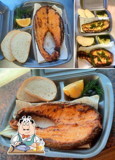 Лосось гриль в "То4ка"