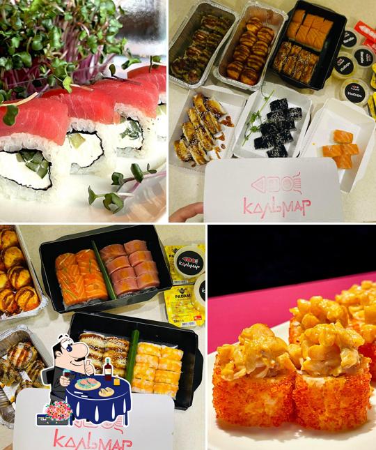 Сашими в "Кальмар суши роллы"