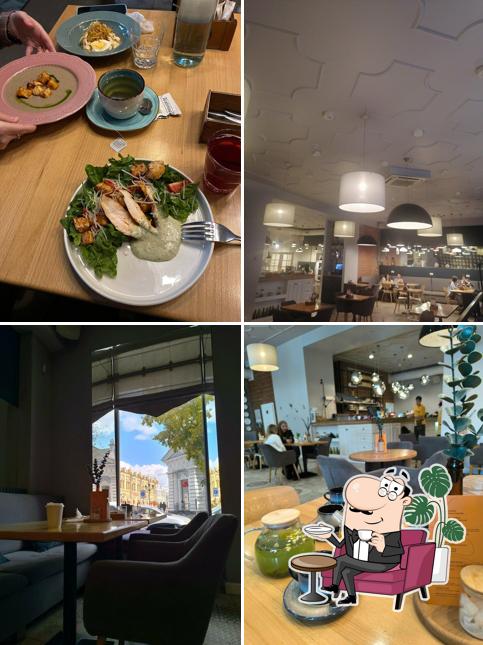 Посмотрите на внутренний интерьер "Песто Тесто"