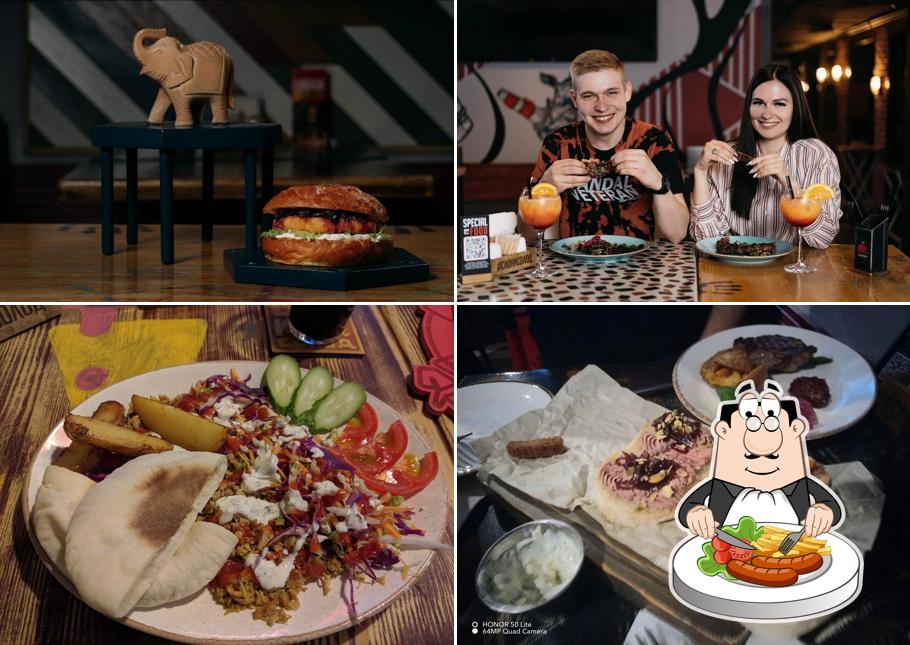 Блюда в "Слоне и солоде"