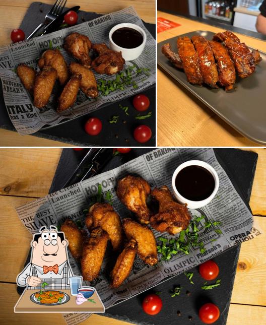 Куриные крылышки в "Паб 1984"