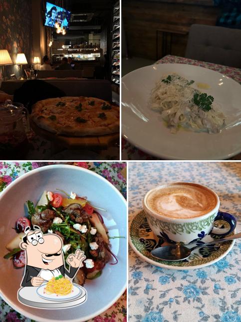 Паста карбонара в "Траттория Vabene"