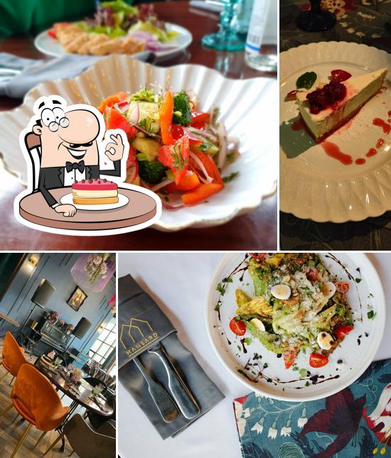 Чизкейк в "Mansard restaurant and hall"