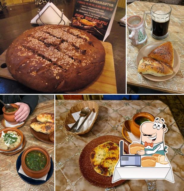 Чесночный хлеб в "Ганзейском погребке"