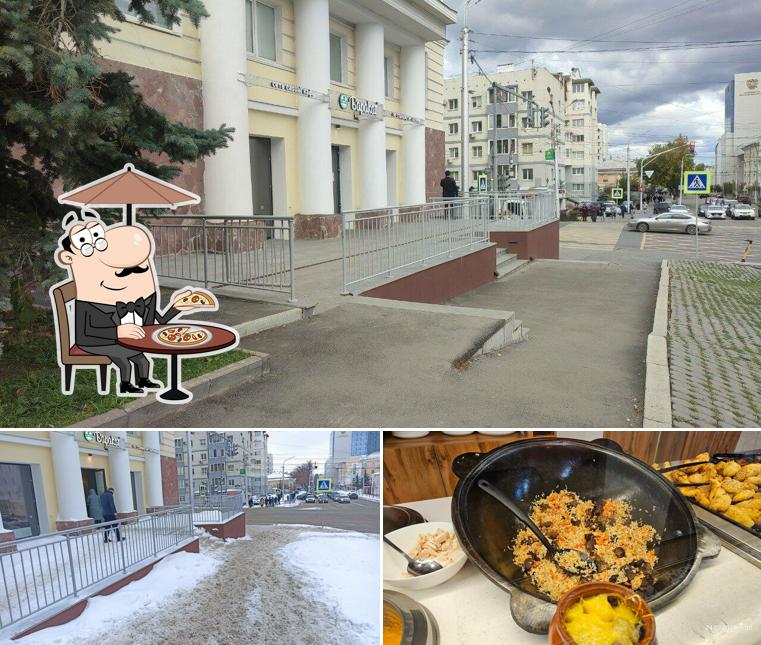 Помимо прочего, в Баракат есть внешнее оформление и еда